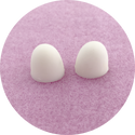 Polished Front Teeth: Set of 2
