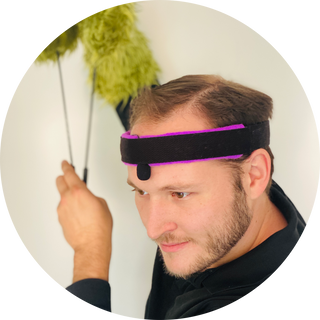 Buy black-purple Professional Puppeteer Performance Microphone Headband