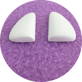 Triangle Blank Polished Puppet Eyes - 0