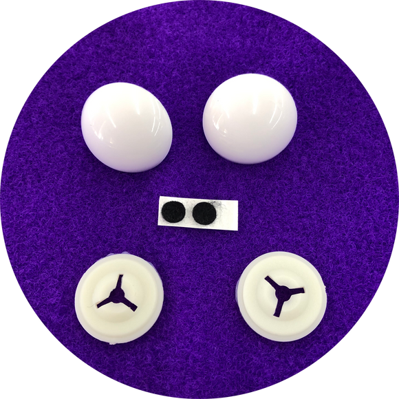35mm Bean Eyes with Plastic Fastener