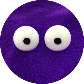 35mm Bean Eyes with Plastic Fastener