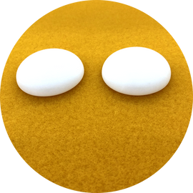 50mm Blank Round Flat Puppet Eyes - 0