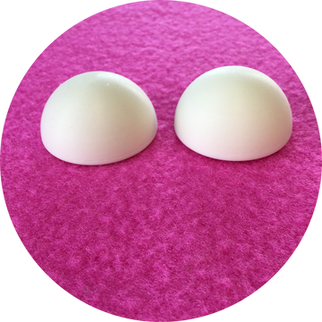 40mm Blank Domed Puppet Eyes - 0