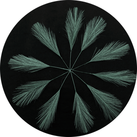 Dark Teal Faux Feathers
